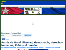 Tablet Screenshot of patriademarti.com